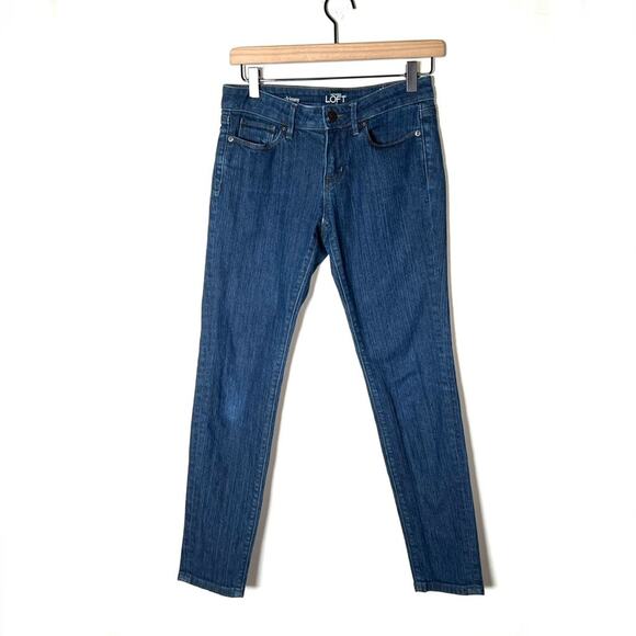 Loft dark wash modern skinny jeans size 2 petite 2P B92 - Picture 1 of 5